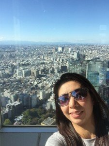 At the 86th floor having a nice view of Tokyo. We can see Mt. Fuji from here, too.